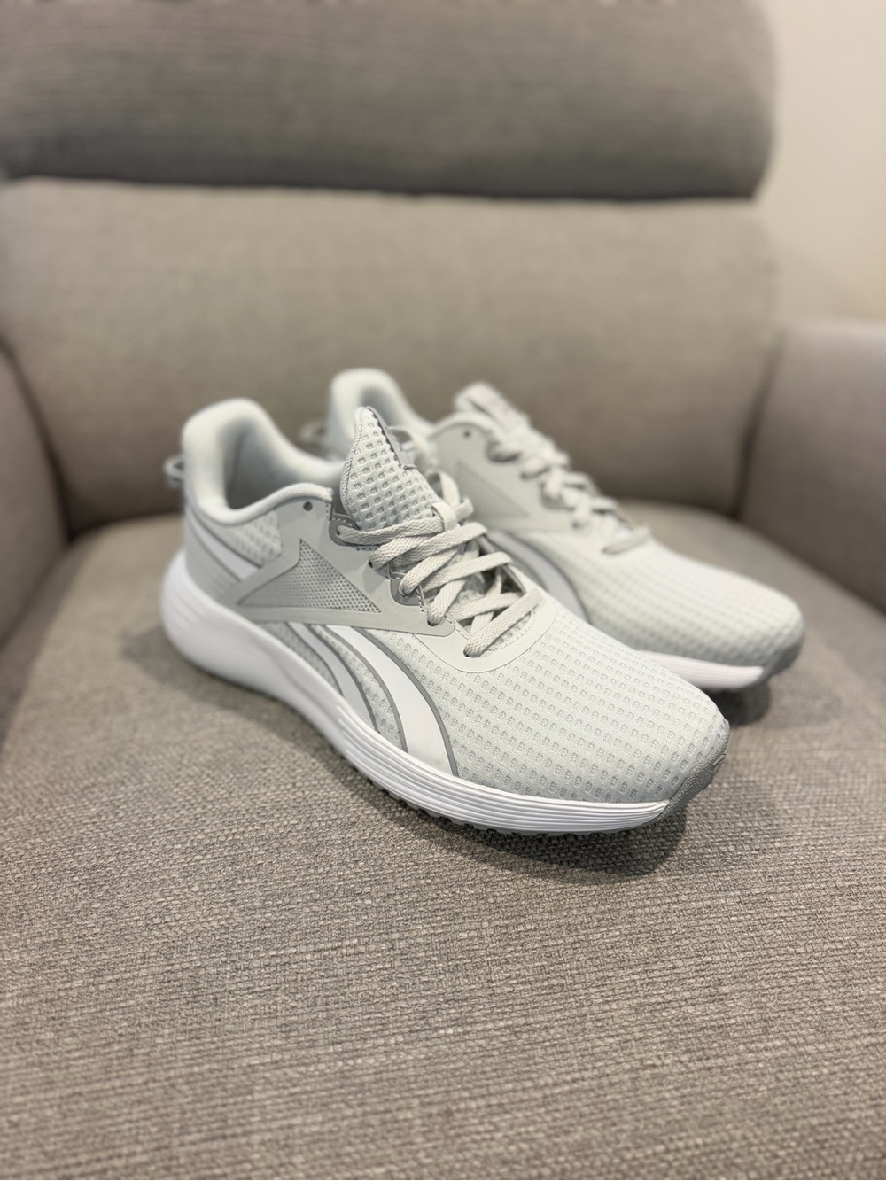 Reebok Women's Light Gray Athletic Running Sneakers